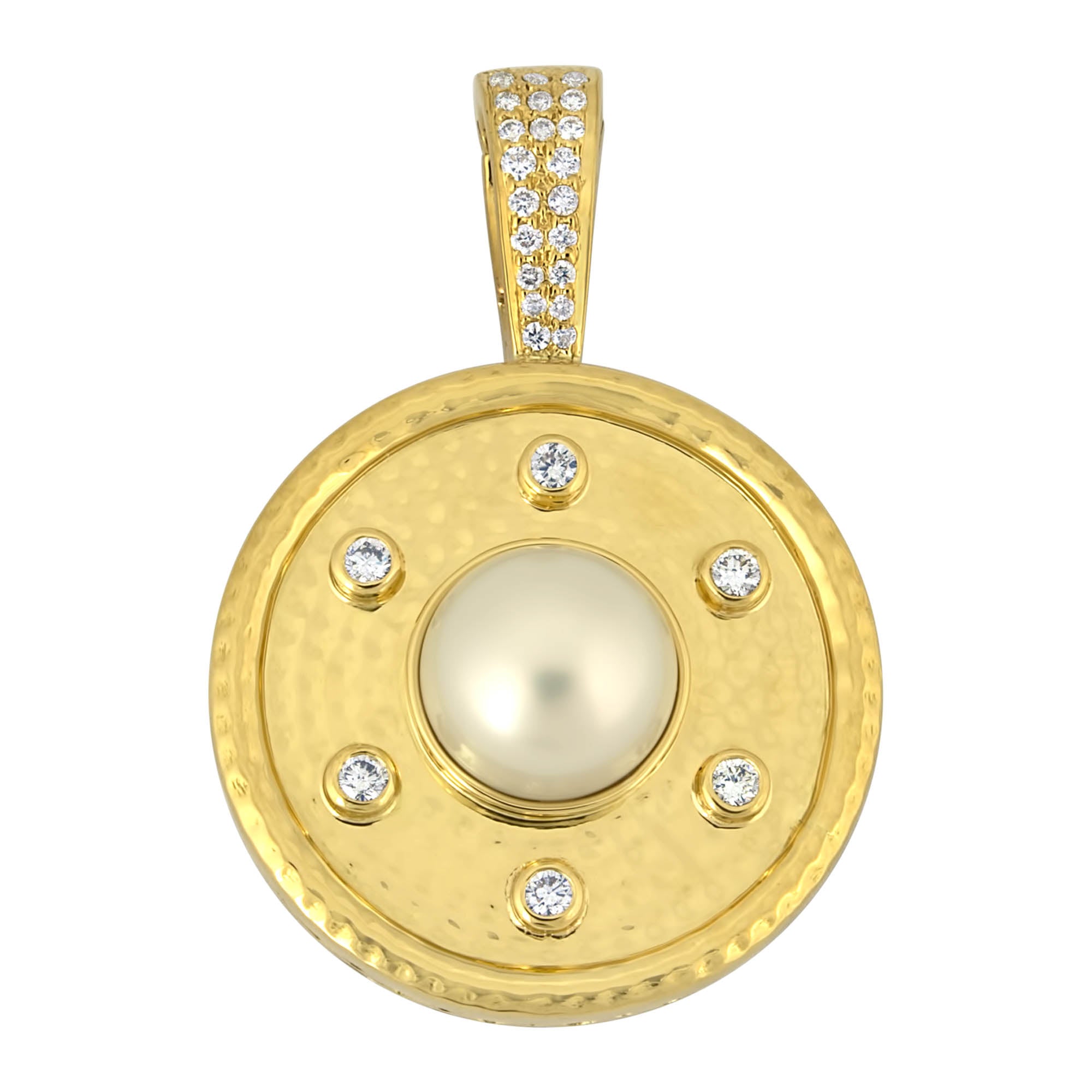 Pendant - South Sea Pearl And Diamond | Singhvi Jewels