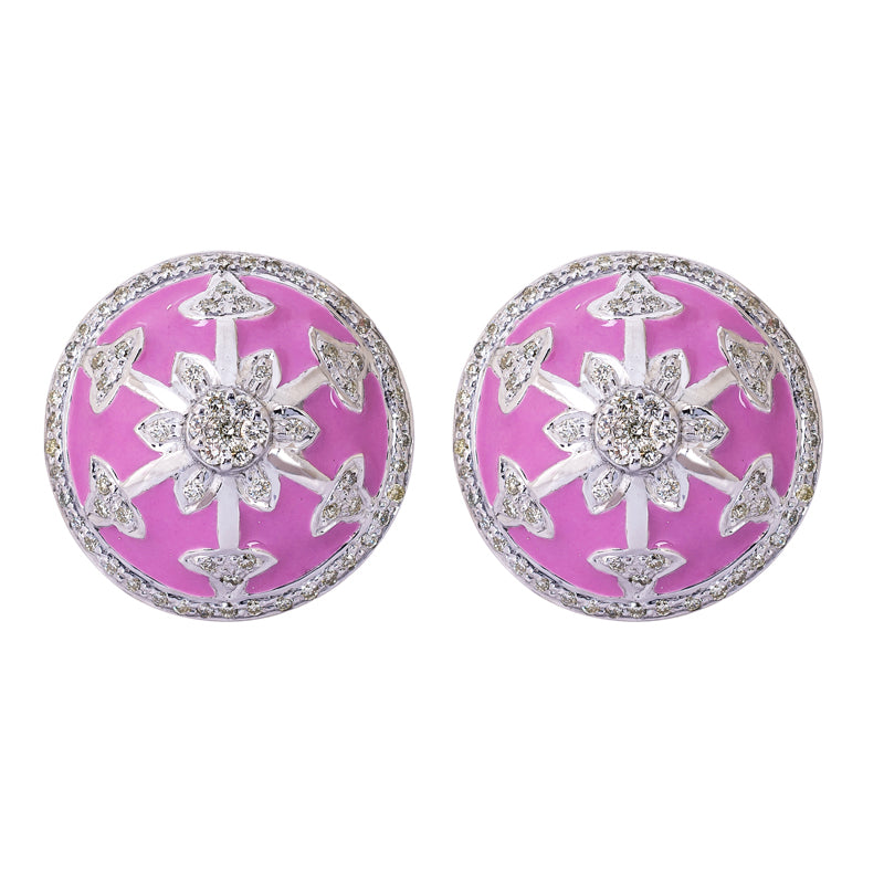 Earrings - Diamond (Enamel) | Singhvi Jewels