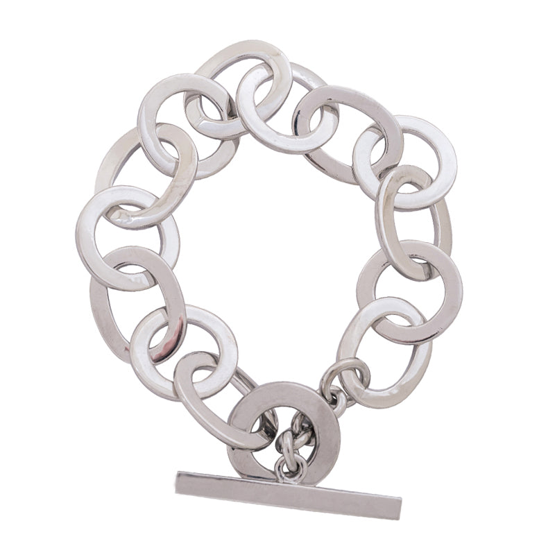 Toggle Bracelet- Sterling Silver | Singhvi Jewels