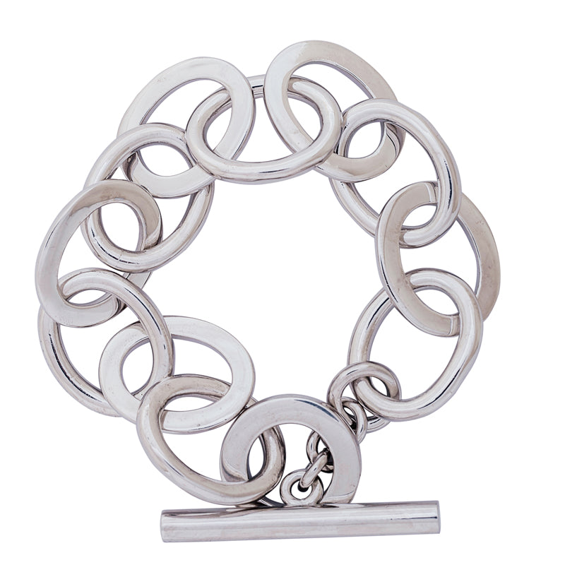 Toggle Bracelet - Sterling Silver | Singhvi Jewels