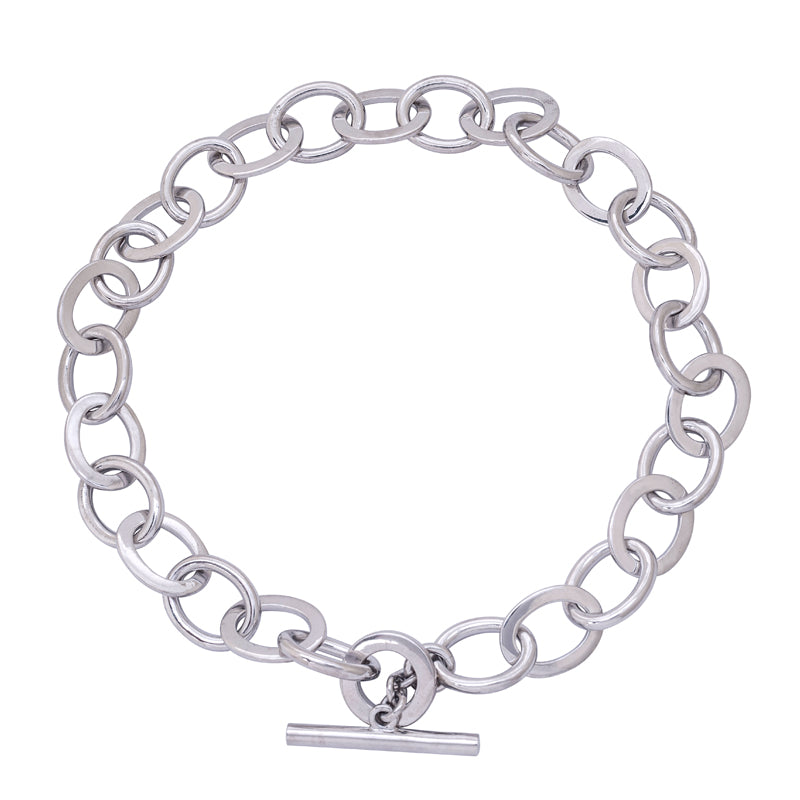 Toggle Necklace - Sterling Silver | Singhvi Jewels