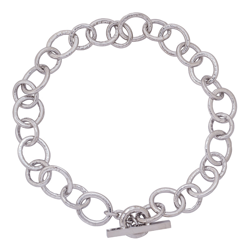 Toggle Necklace- Sterling Silver | Singhvi Jewels