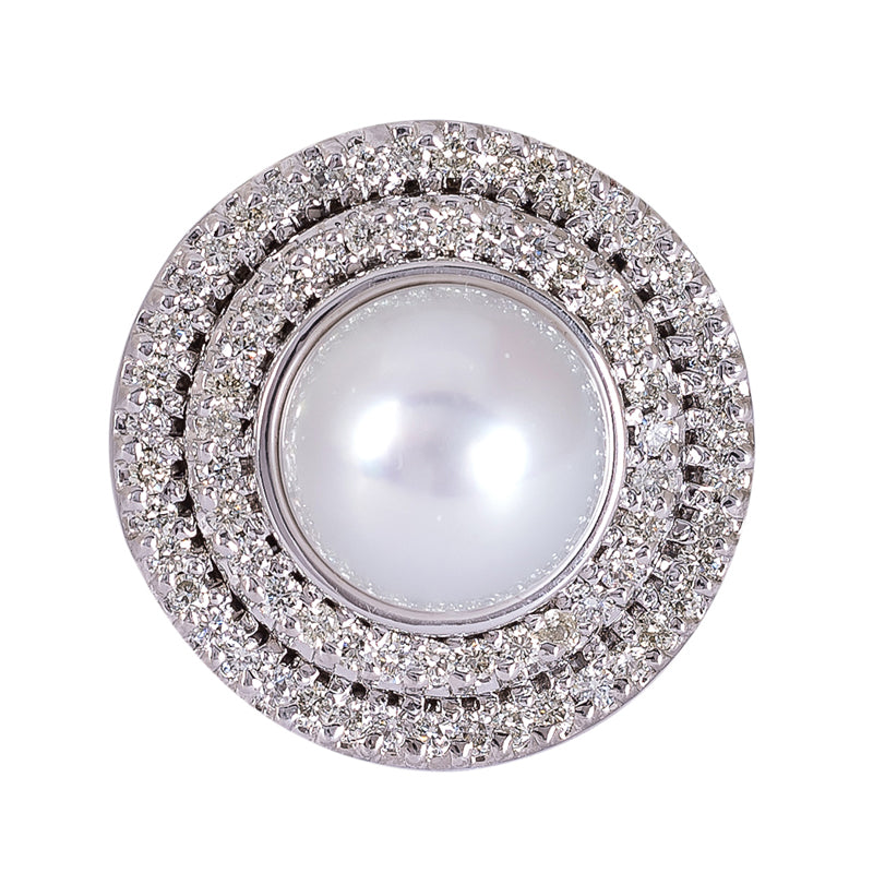 Ring - Pearl and Diamond | Singhvi Jewels