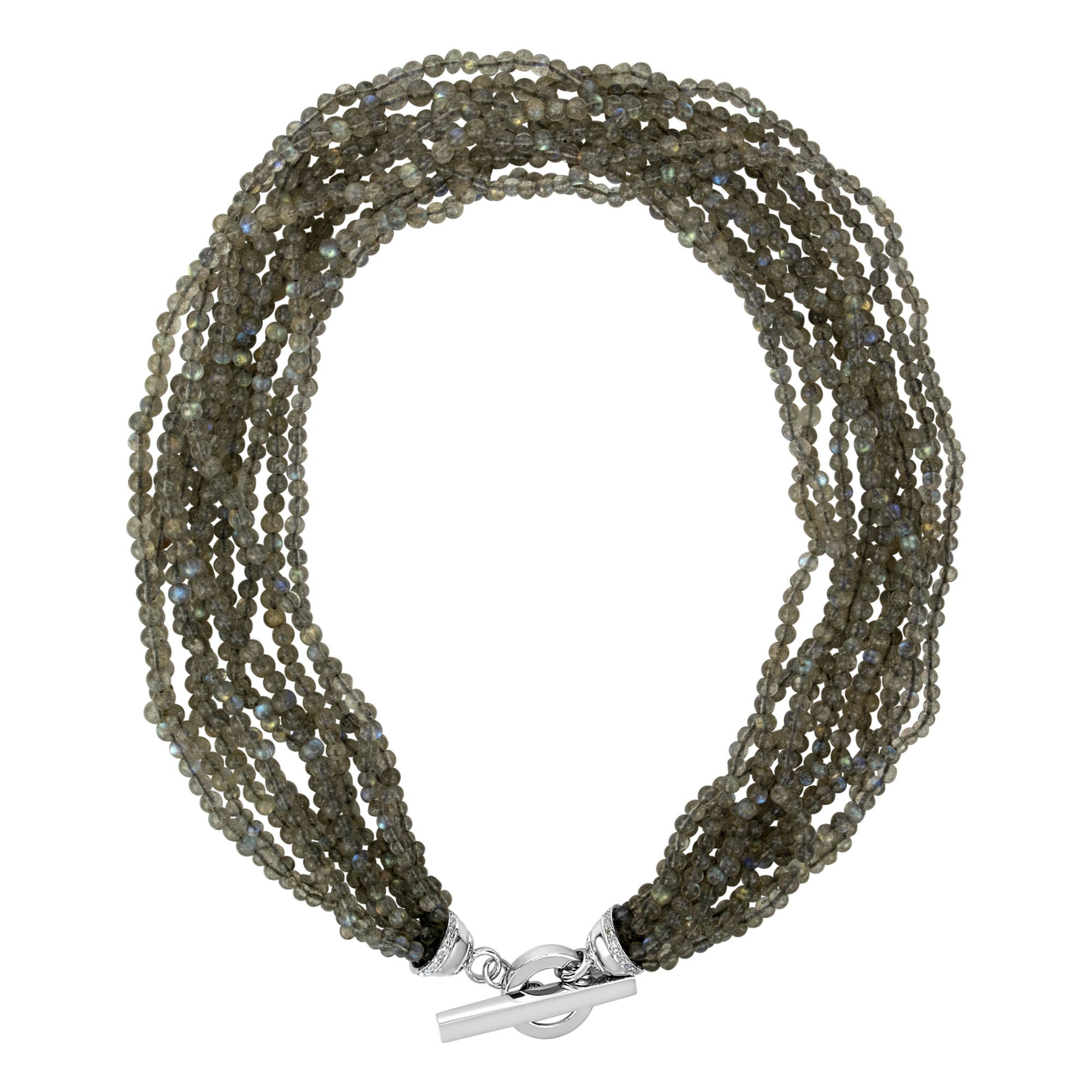 Toggle Necklace - Moonstone And Diamond | Singhvi Jewels