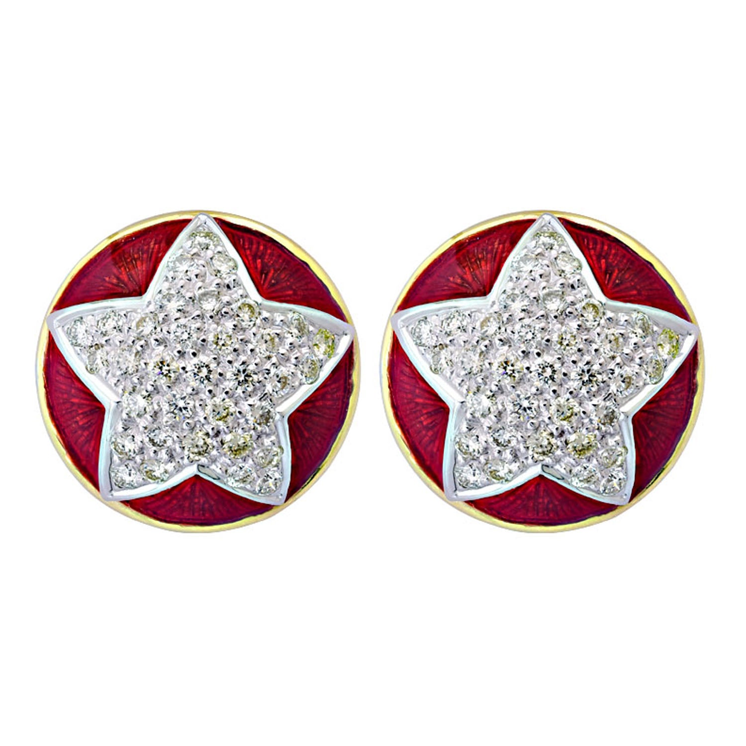 Earrings - Diamond (Enamel) | Singhvi Jewels