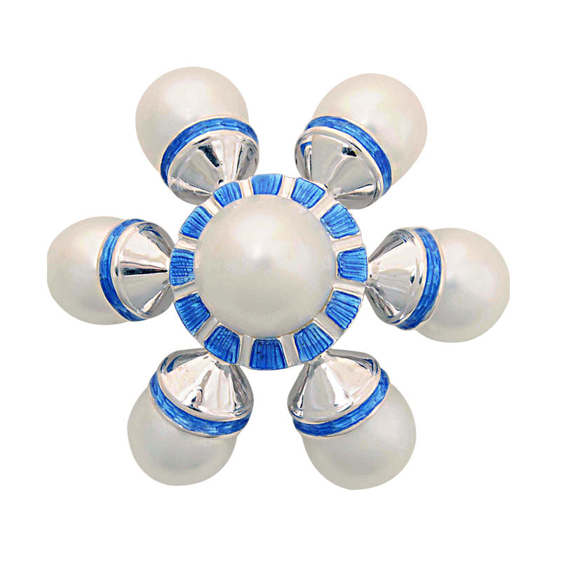 Brooch-South Sea Pearl (Enamel) | Singhvi Jewels
