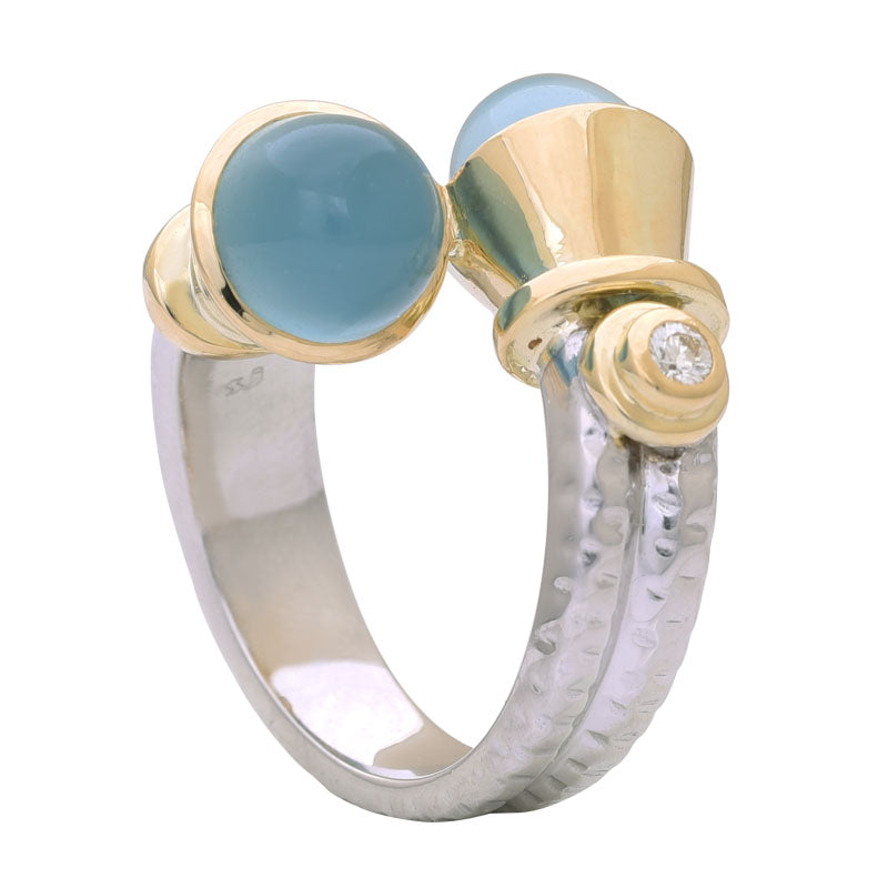 Ring-Chalcedony and Diamond | Singhvi Jewels