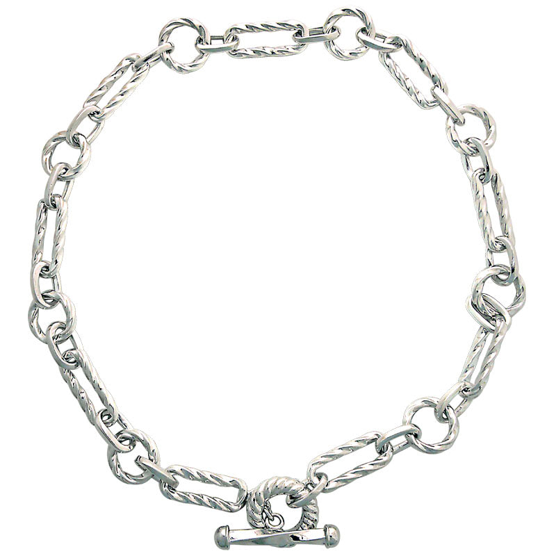 Toggle Necklace-Sterling Silver | Singhvi Jewels