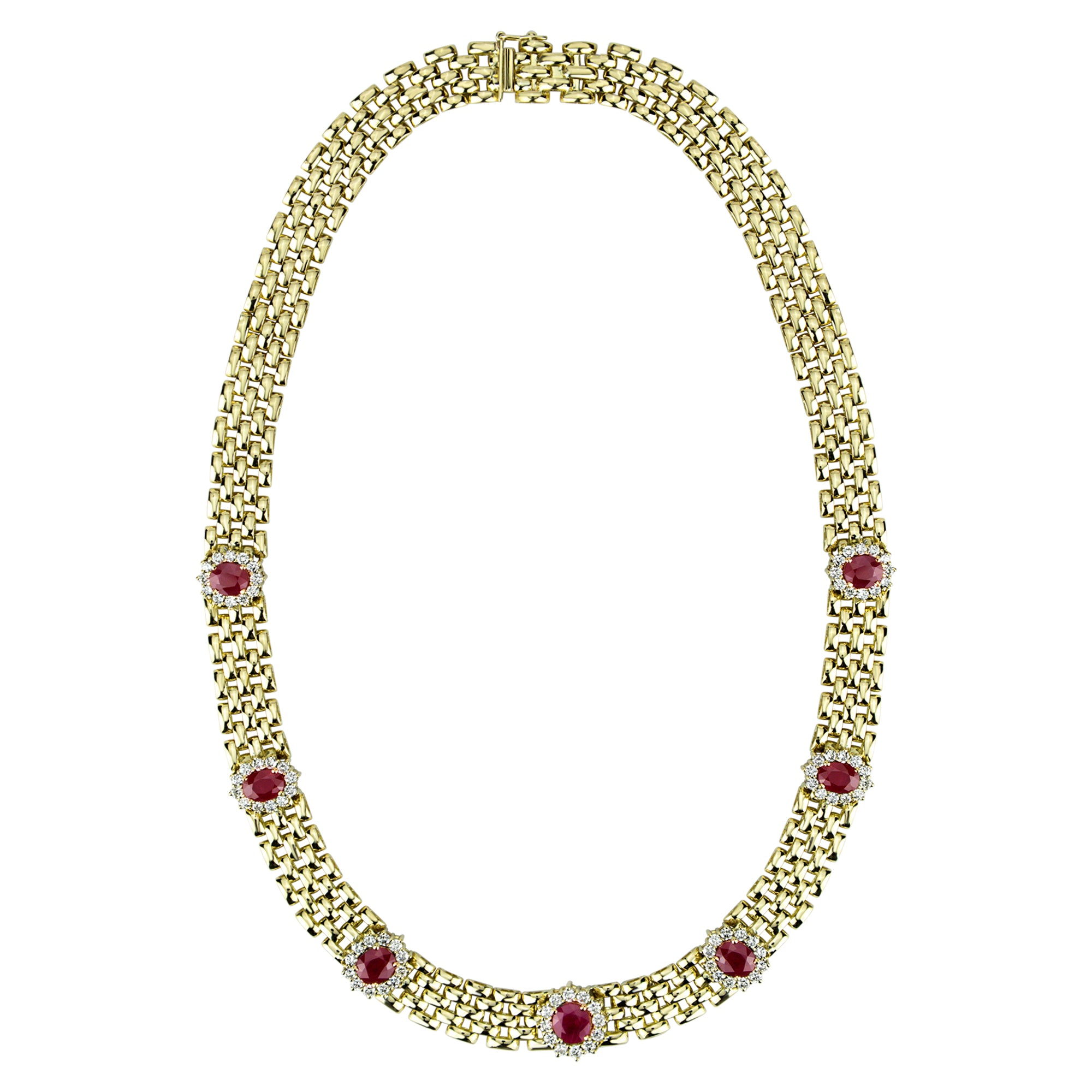 Necklace - Ruby And Diamond (2314A) | Singhvi Jewels