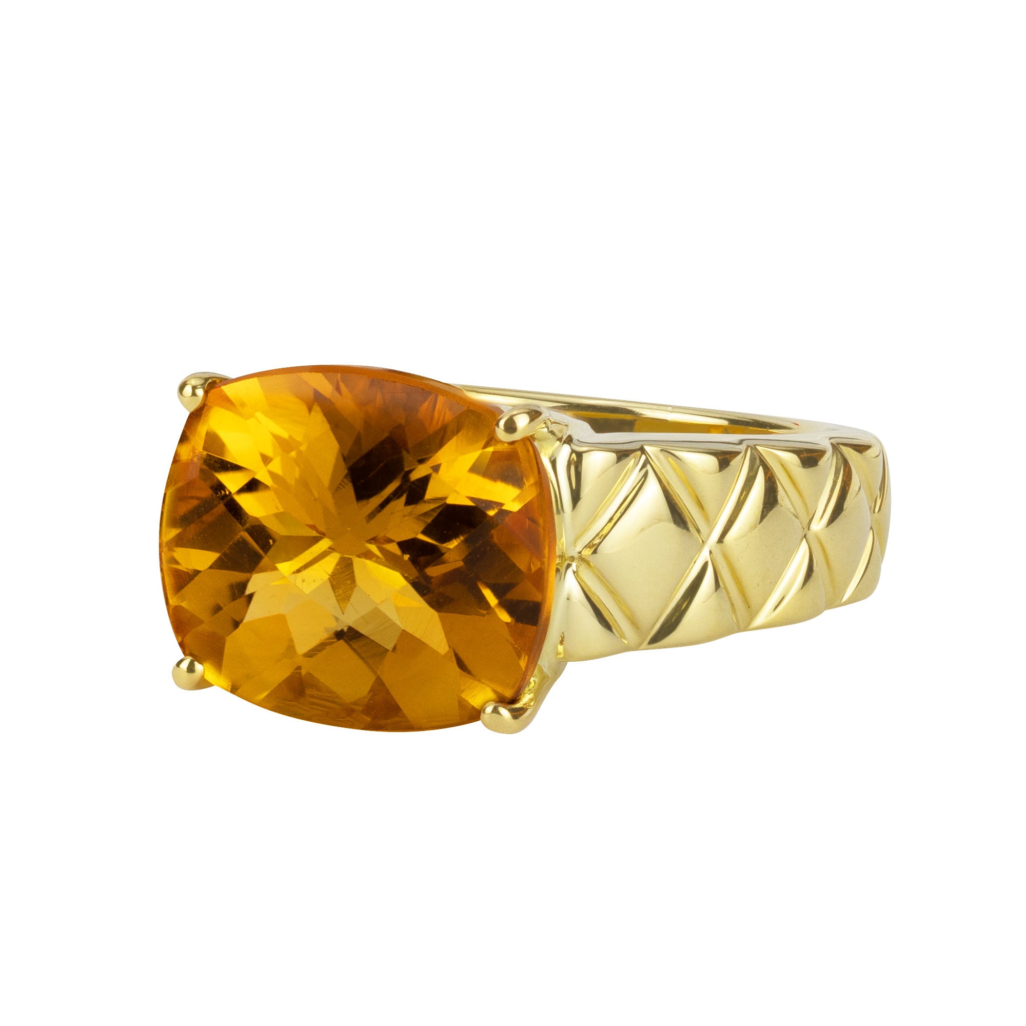 Ring- Citrine (1745B) | Singhvi Jewels
