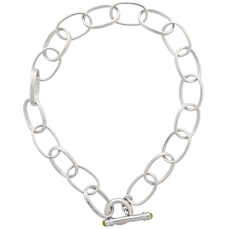 Toggle Necklace-Peridot | Singhvi Jewels