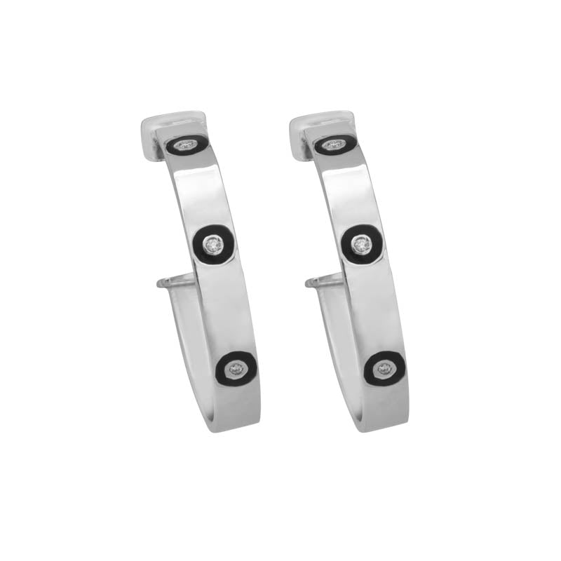 Earrings- Diamond (enamel) (249DS) | Singhvi Jewels