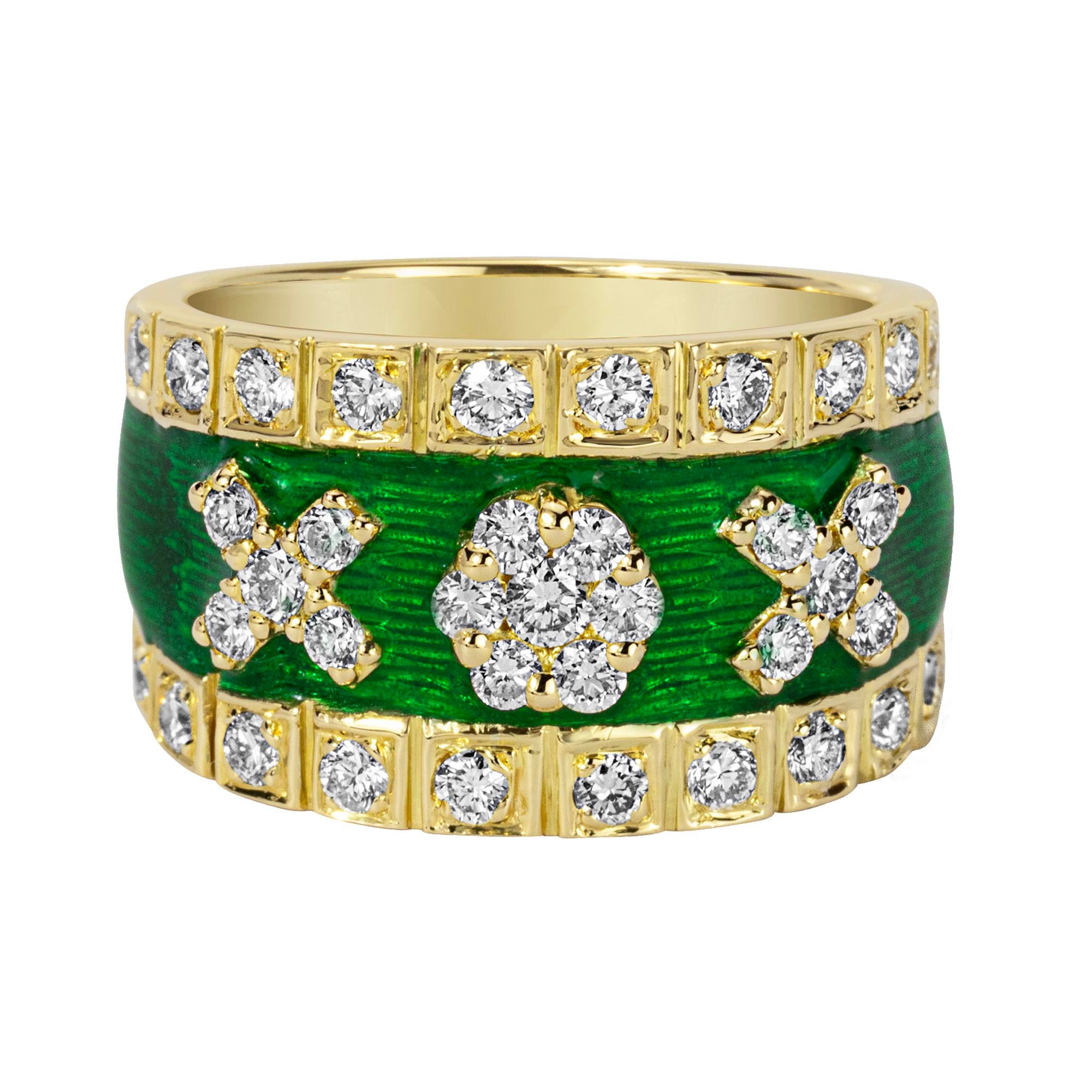 Ring - Diamond (enamel) (2359C) | Singhvi Jewels