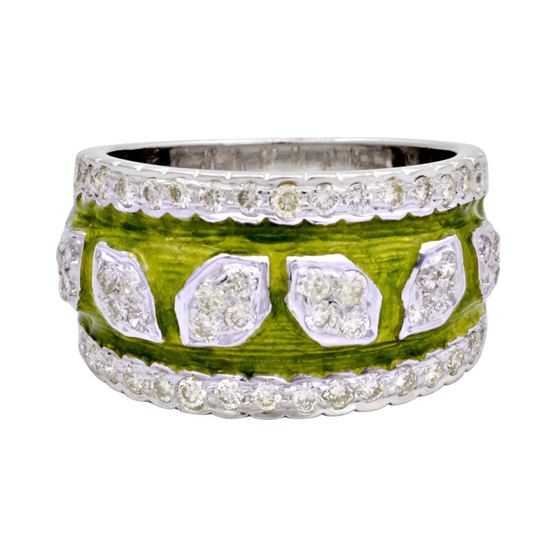 Ring- Diamond (Enamel) (147BS) | Singhvi Jewels