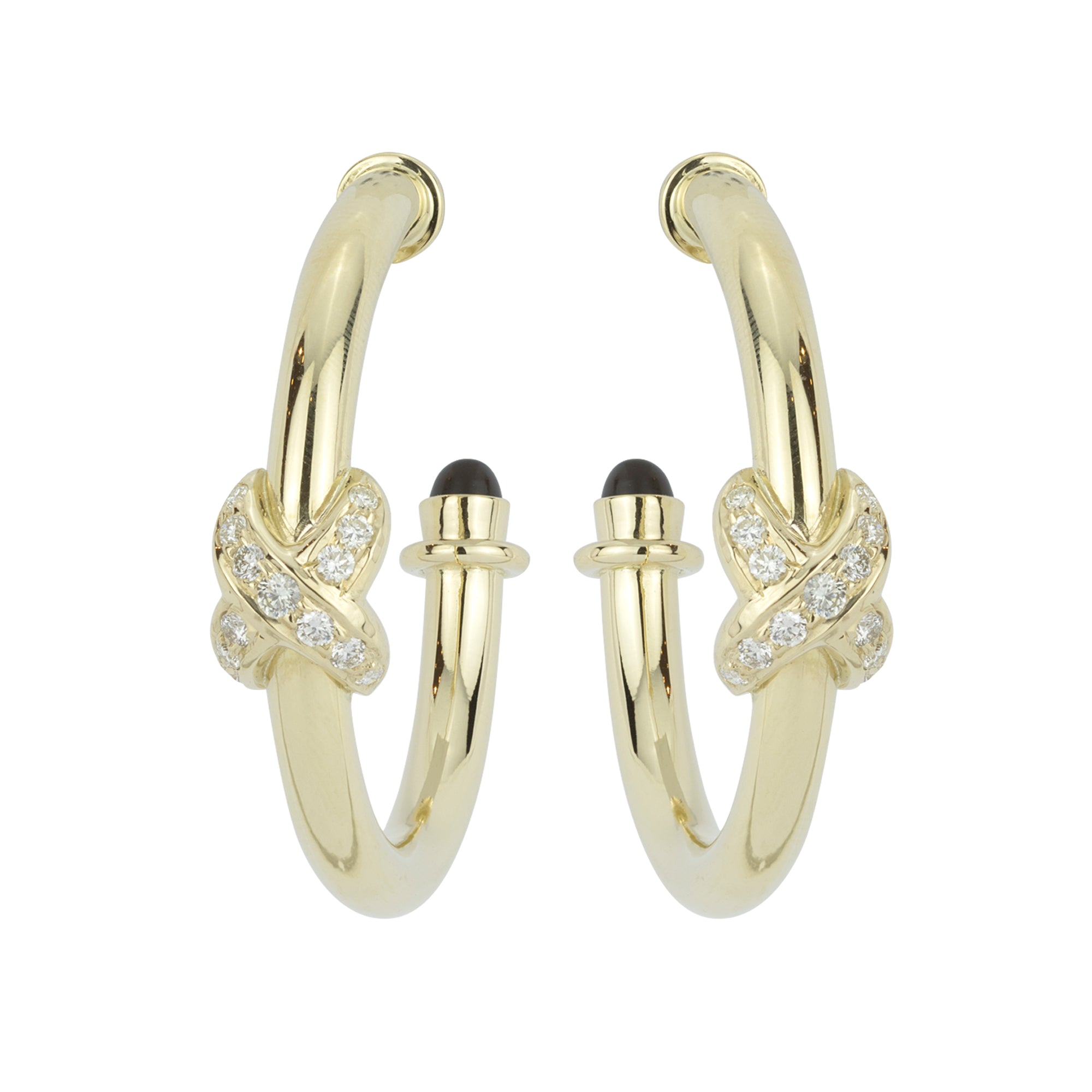 Earrings - Black Onyx and Diamond | Singhvi Jewels