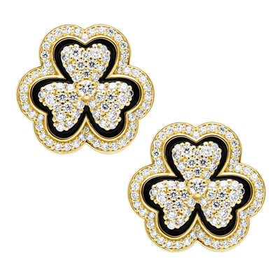 Earrings - Diamond (Enamel) (2412G)
