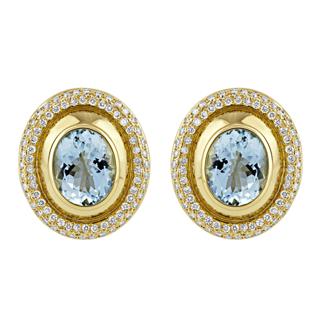 Earrings - Aquamarine and Diamond | Singhvi Jewels