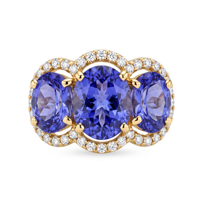 Ring - Tanzanite And Diamond