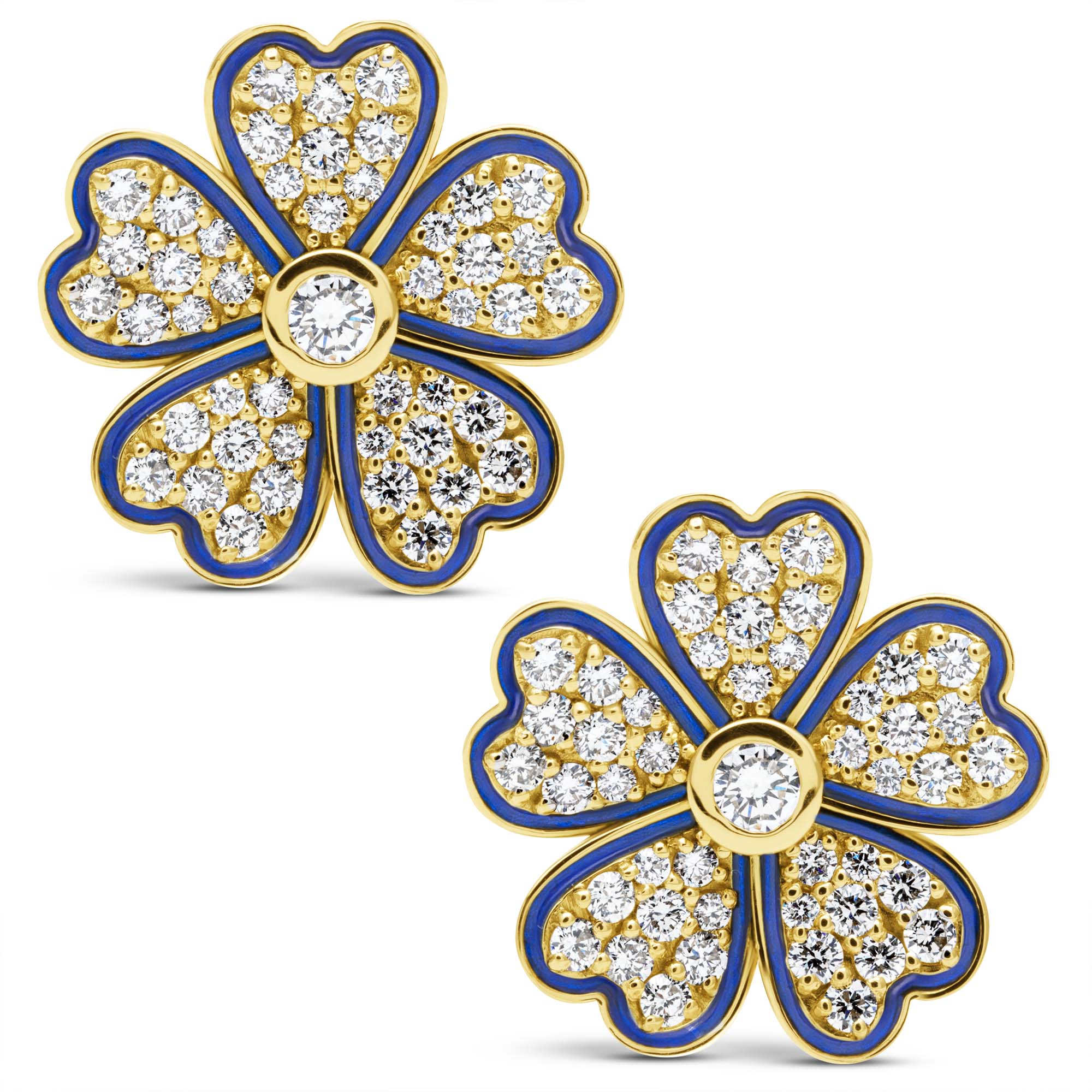 Earrings - Diamond (Enamel) (2439E) | Singhvi Jewels