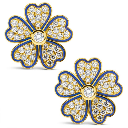 Earrings - Diamond (Enamel) | Singhvi Jewels