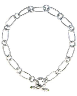 Toggle Necklace - Peridot (12ES)