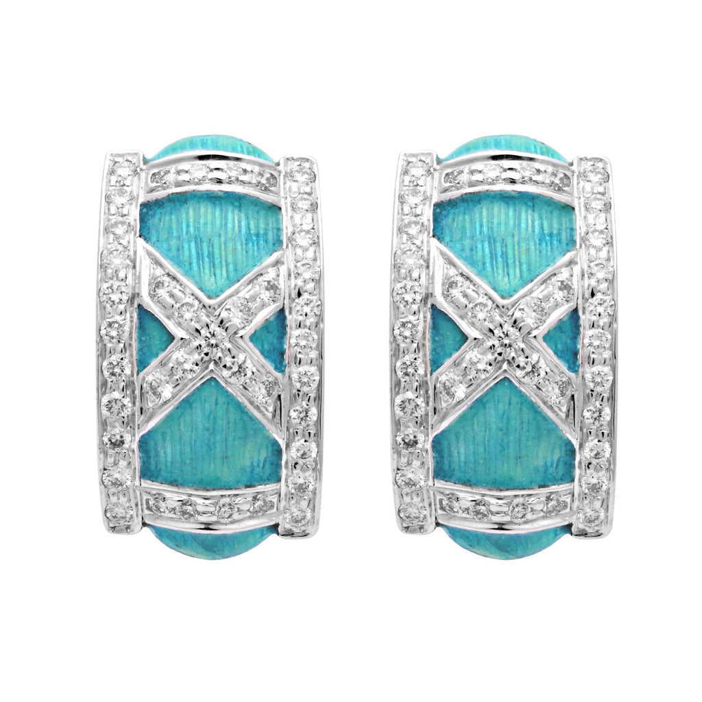 Earrings-Diamond (Enamel)