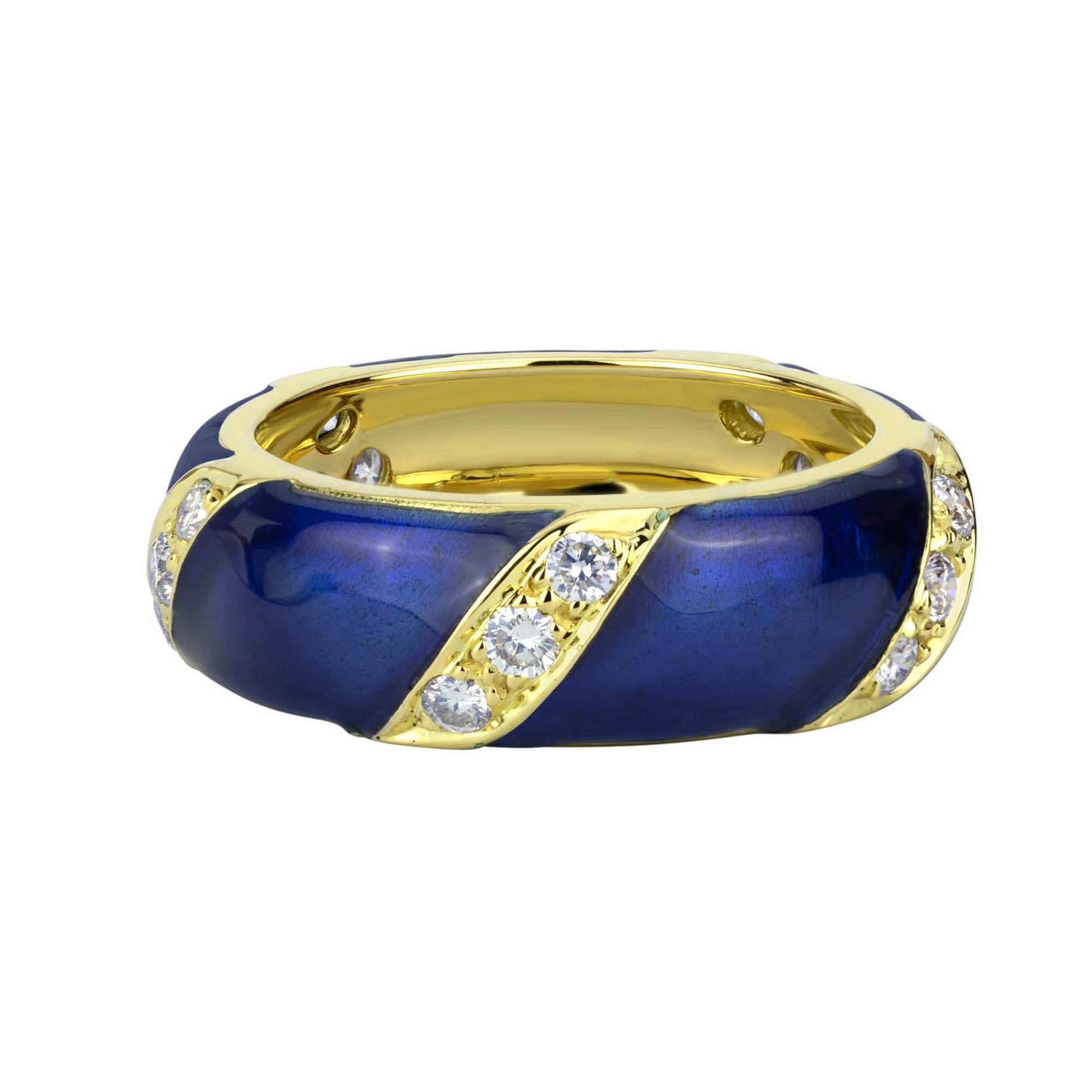 Ring - Diamond (enamel) (1392K) | Singhvi Jewels