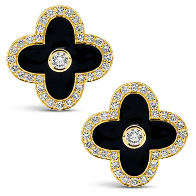 Earrings - Diamond (Enamel) (2442F)
