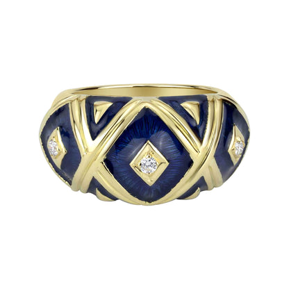 Ring - Diamond (enamel) (1459K) | Singhvi Jewels