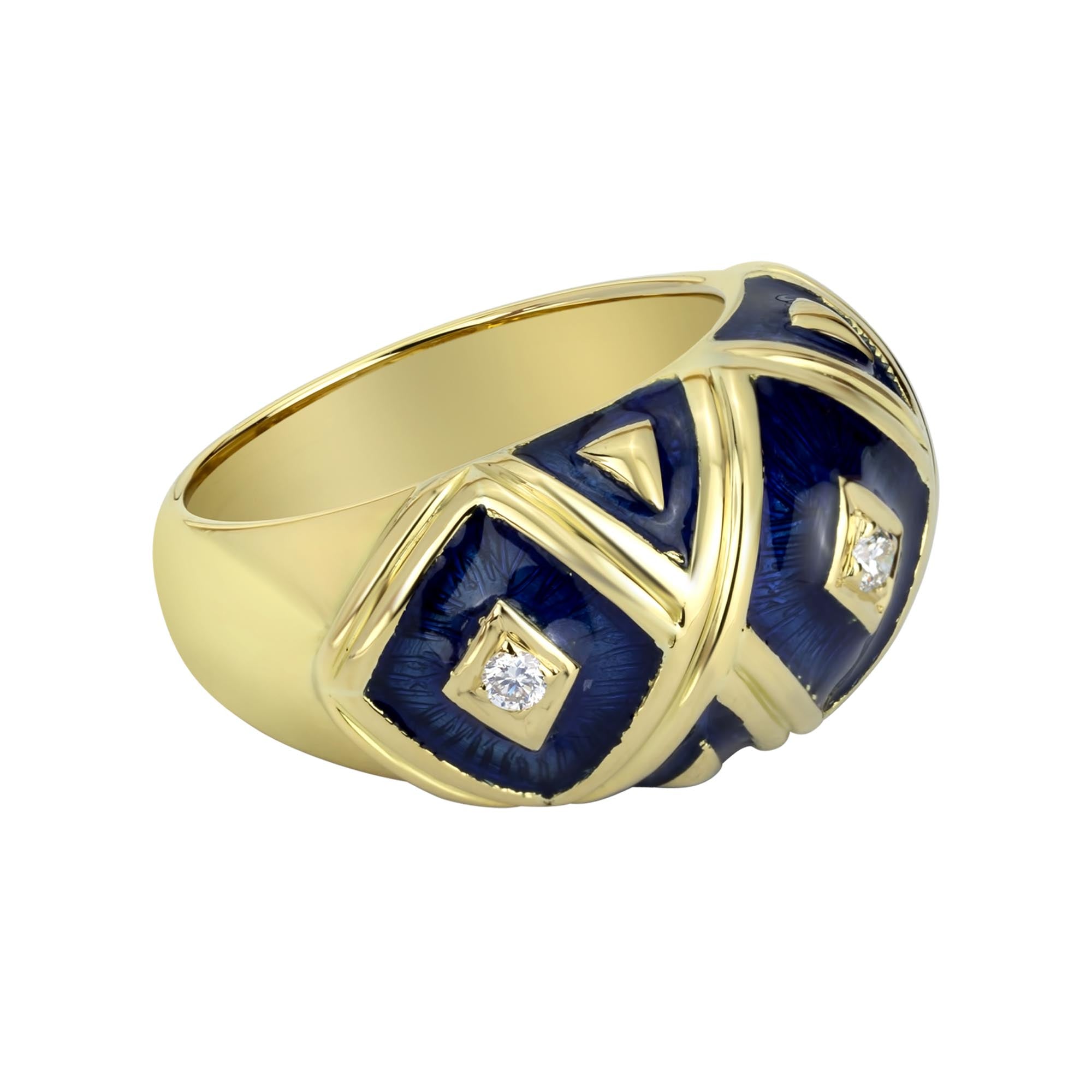 Ring - Diamond (enamel) (1459K) | Singhvi Jewels