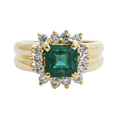 Ring - Emerald And Diamond