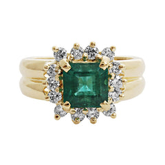 Ring- Emerald And Diamond