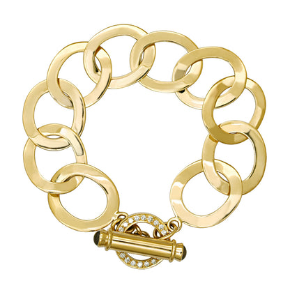 Toggle Bracelet- Iolite &amp; Diamond (1702B) | Singhvi Jewels