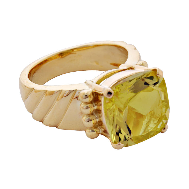 Repair - Ring - Lemon Quartz in 18K Gold (1850J)