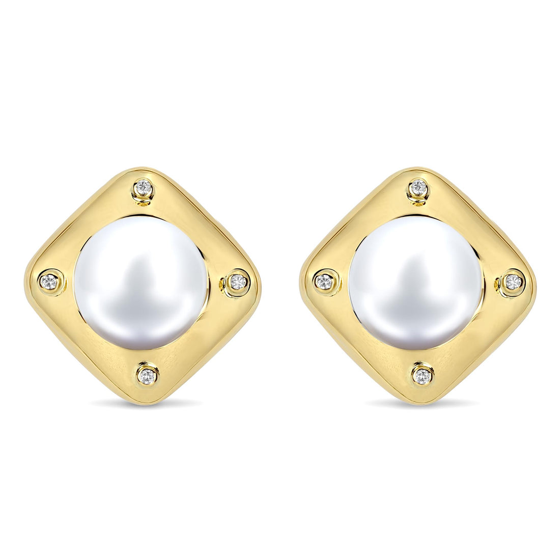 Earrings - South Sea Pearl And Diamond