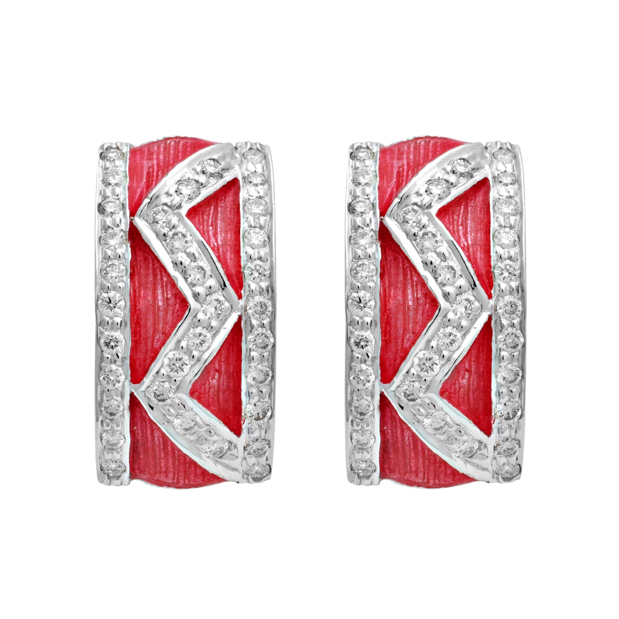 Earrings-Diamond (Enamel) | Singhvi Jewels