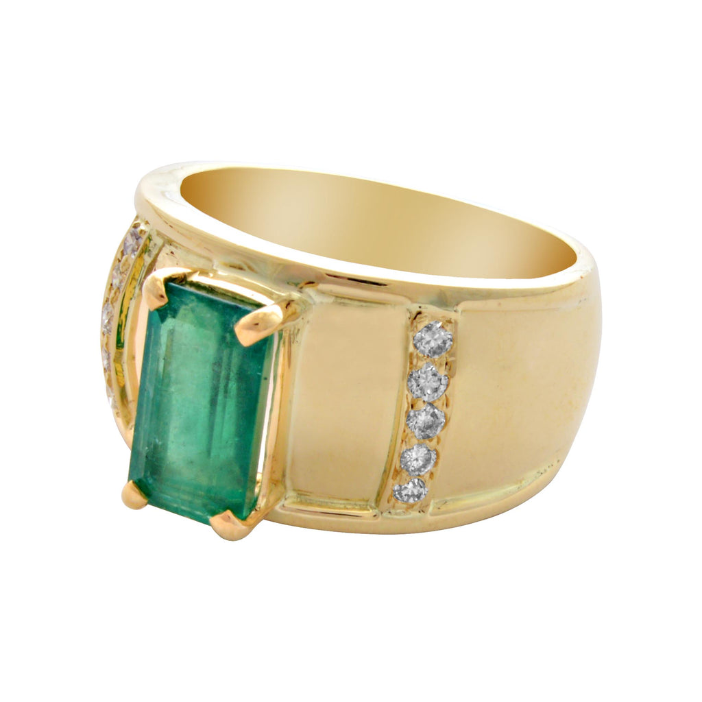 Repair - Ring- Emerald And Diamond (1915C)