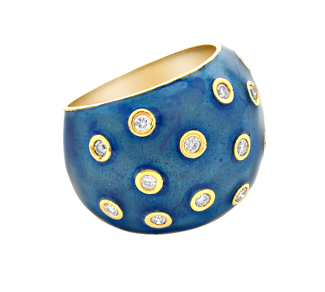 Ring - Diamond (Enamel) | Singhvi Jewels