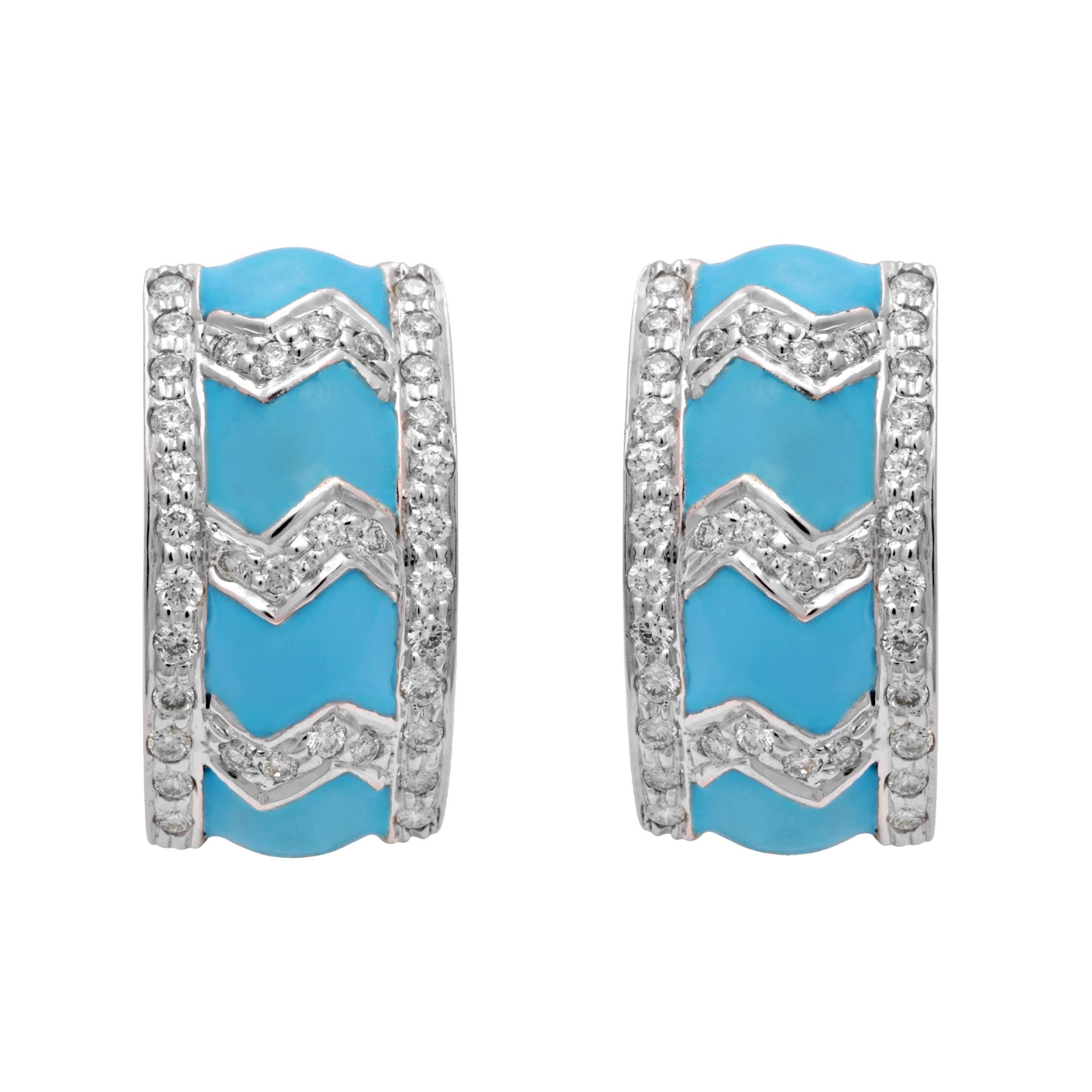 Earrings-Diamond (Enamel) (191AS) | Singhvi Jewels