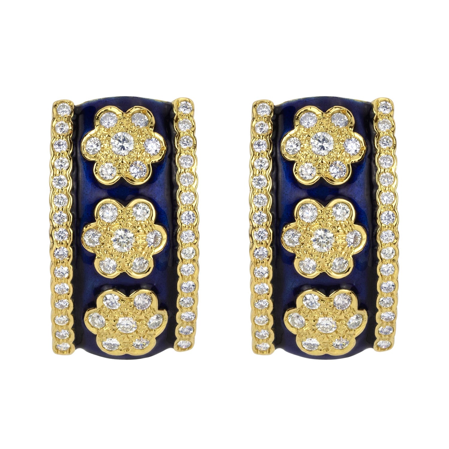 Earrings - Diamond (Enamel) | Singhvi Jewels