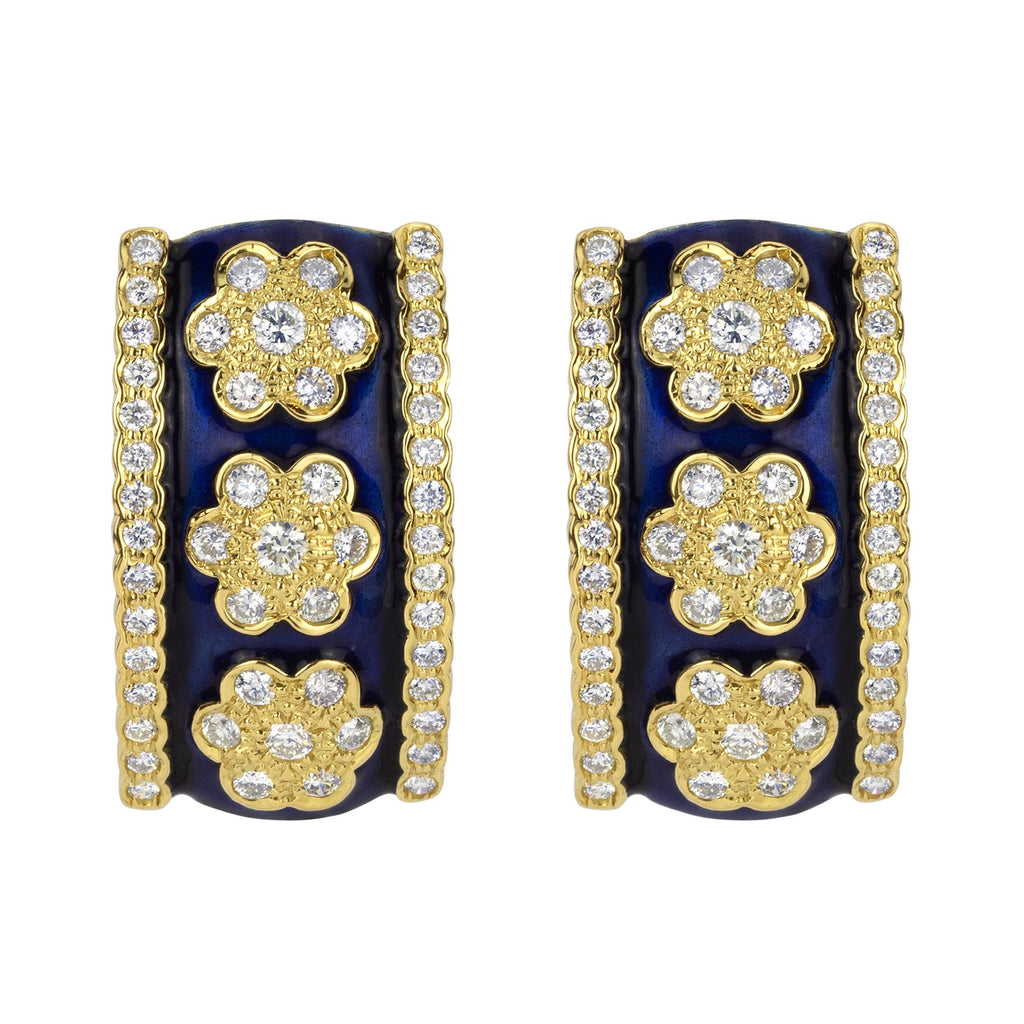 Earrings - Diamond (Enamel)