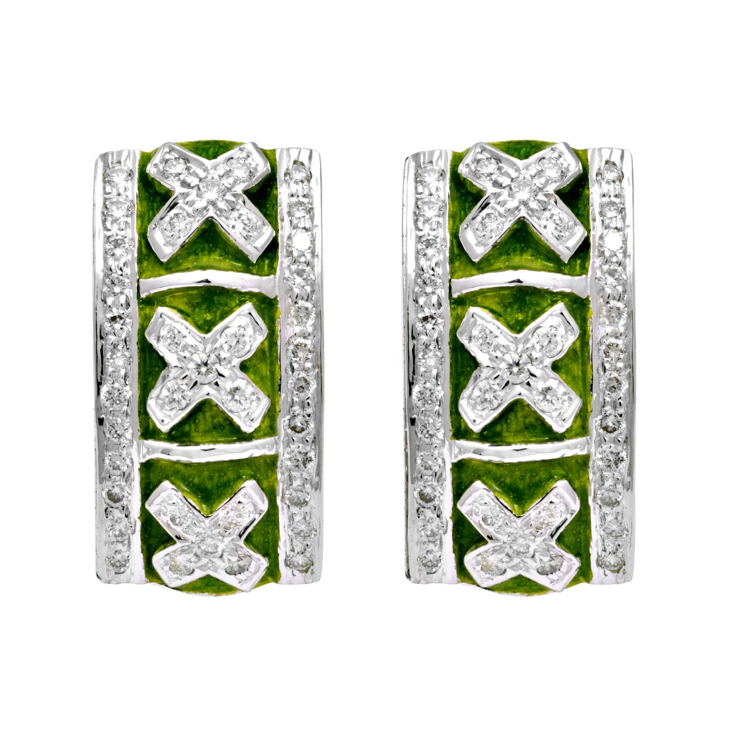 Earrings - Diamond (Enamel) | Singhvi Jewels