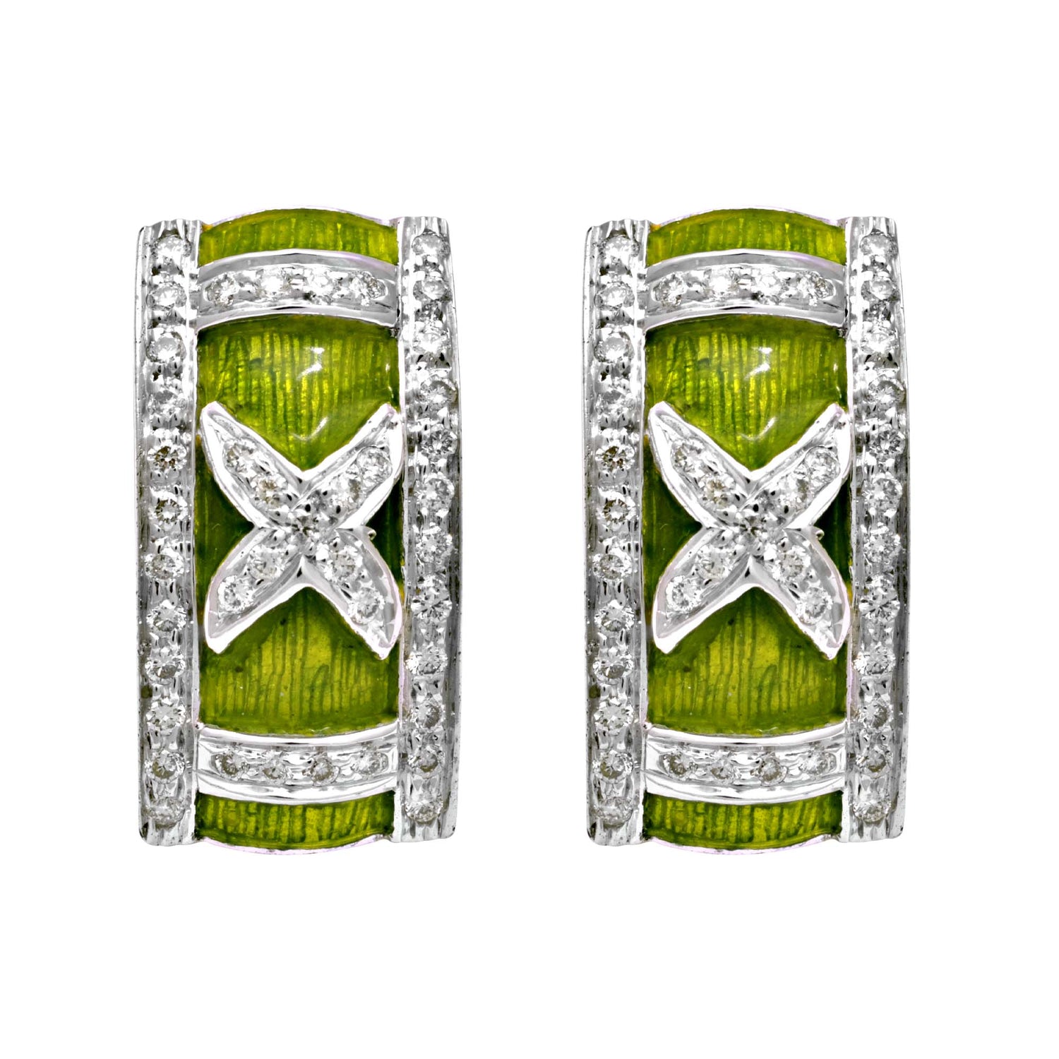 Earrings - Diamond (Enamel) | Singhvi Jewels