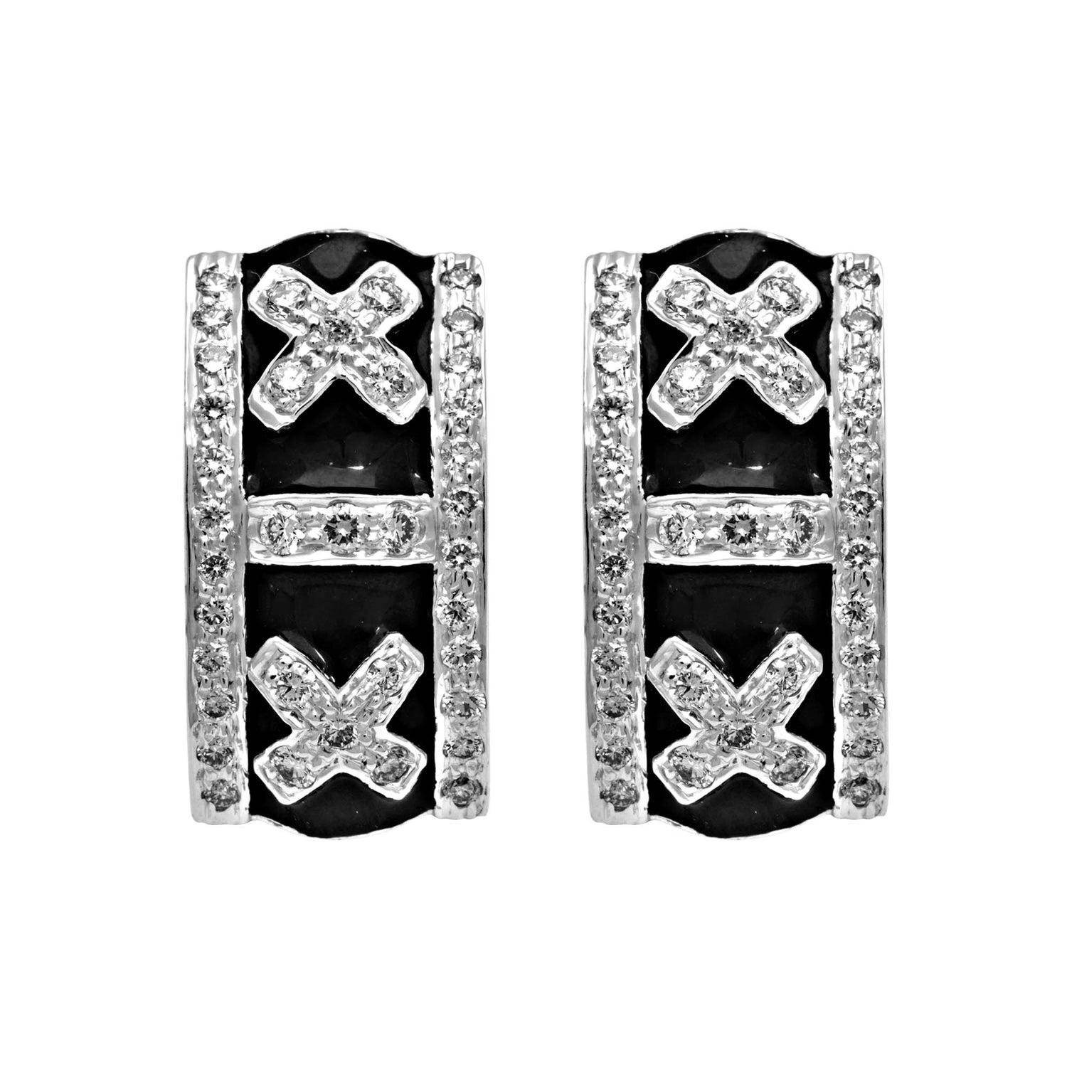 Earrings - Diamond (Enamel)