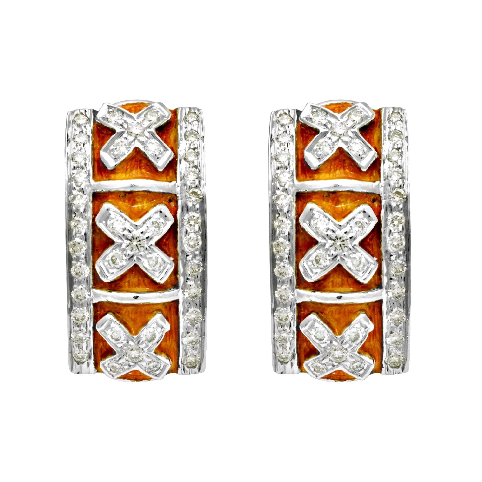 Earrings - Diamond (Enamel) | Singhvi Jewels