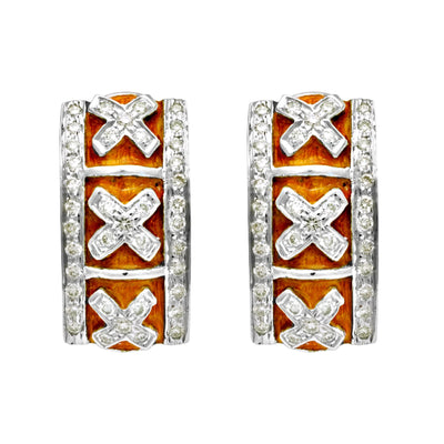 Earrings - Diamond (Enamel)