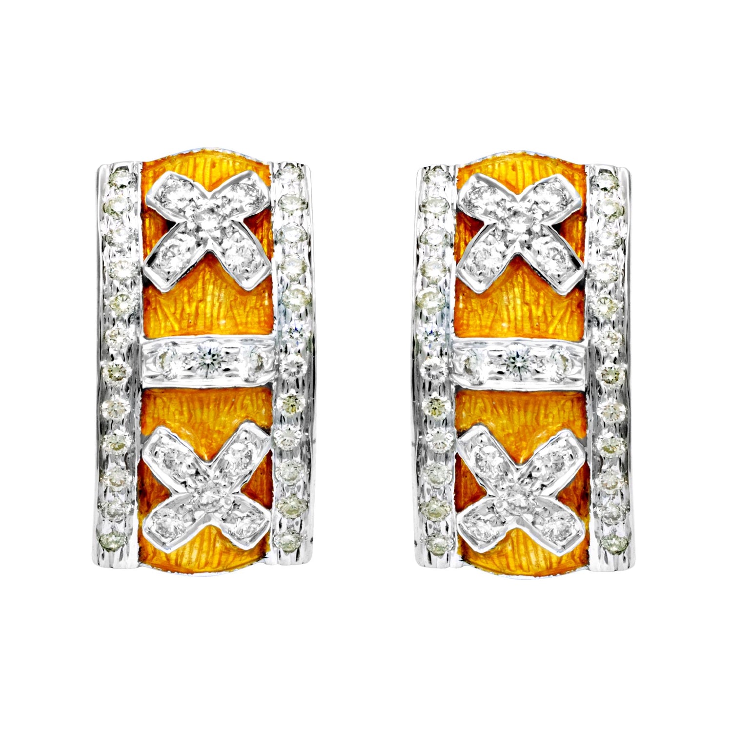 Earrings-Diamond (Enamel) (195ES) | Singhvi Jewels