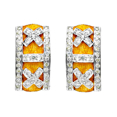Earrings-Diamond (Enamel)  (195ES)