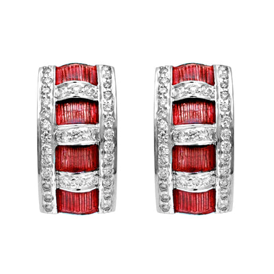 Earrings - Diamond (Enamel)