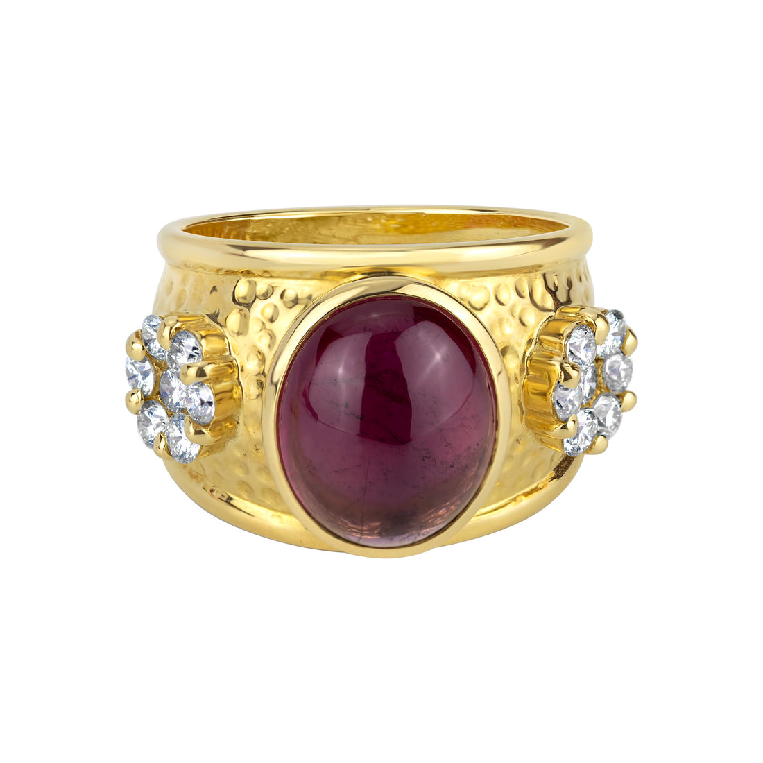 Ring - Rubellite and Diamond | Singhvi Jewels